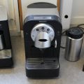 550405-2 Nespresso machine 703 / CS100 and Cappucino machine with accessories