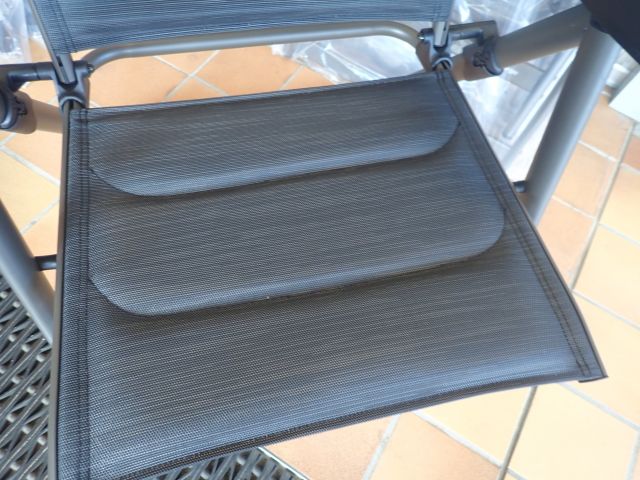 577777-2 4st new camping chairs wecamp Koster steel gray edition