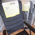 577777-3 4st new camping chairs wecamp Koster steel gray edition