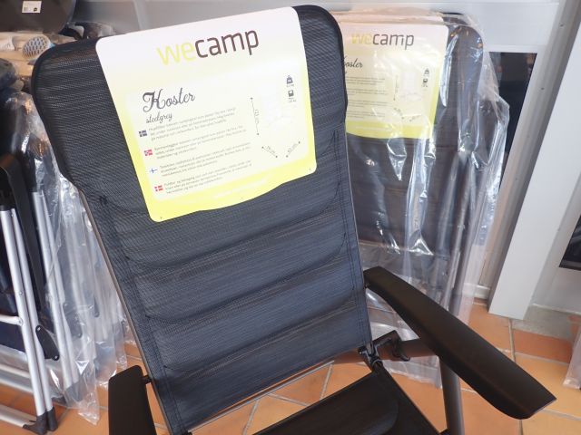 577777-3 4st new camping chairs wecamp Koster steel gray edition