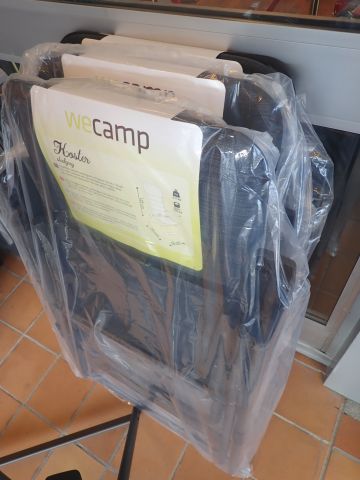 577777-5 4st new camping chairs wecamp Koster steel gray edition