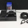 550096-2 Sony Playstation PS4 with controls and games