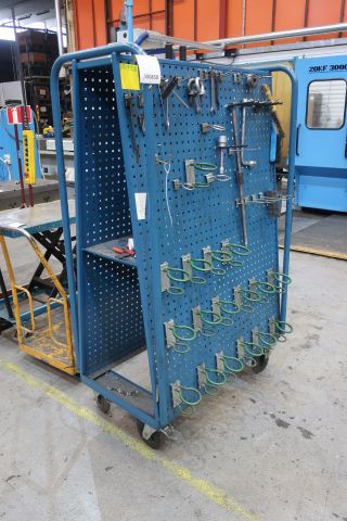 580850-2 Double tool stand on wheels