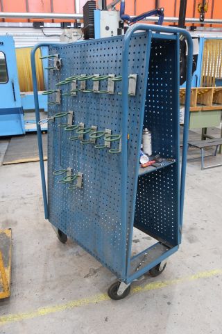 580850-3 Double tool stand on wheels