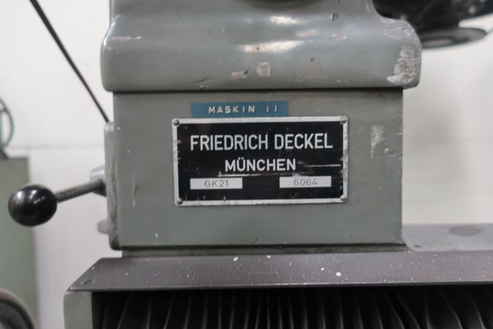 580899-4 Copy milling machine, Friedrich Deckel GK21