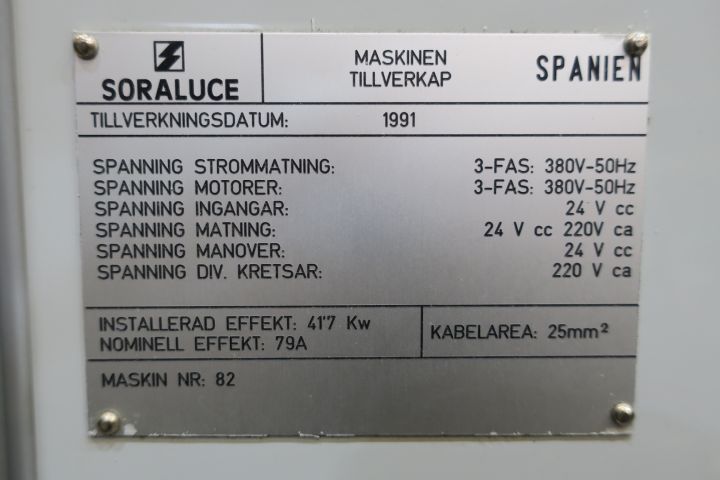 596668-13 Bed cutter Soraluce SORA 3 -91