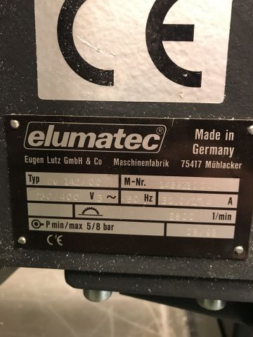 597782-12 Elumatec DG 142 double mitre aluminium saw (available after auction)