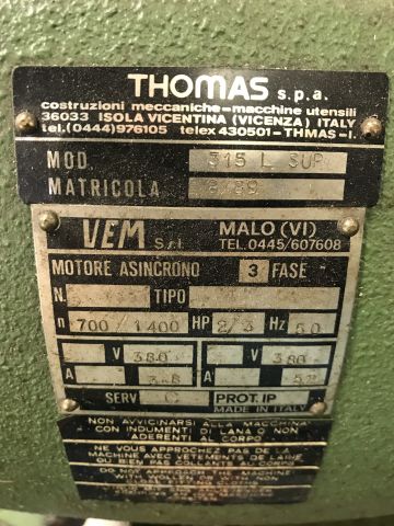 597786-7 Thomas 315 Supercut circular metal saw (available right after auction !)