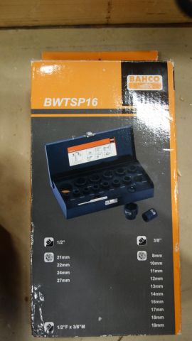 597565-2 Cutting sleeves Bahco BWTSP16 8-27 mm 16 parts