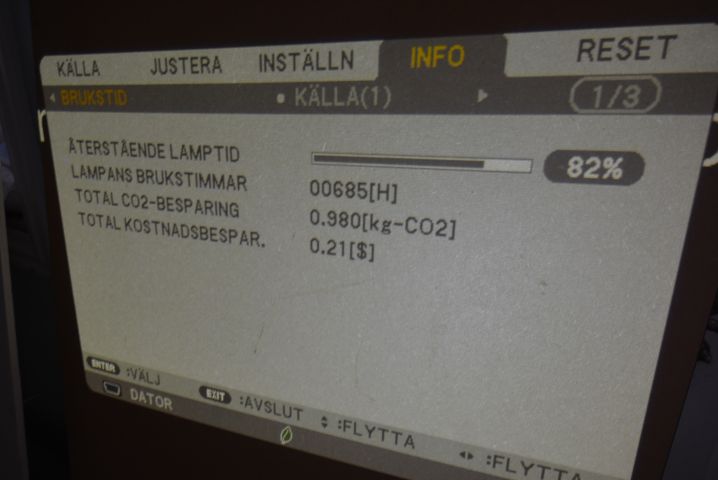 597535-8 Projector NEC V230X