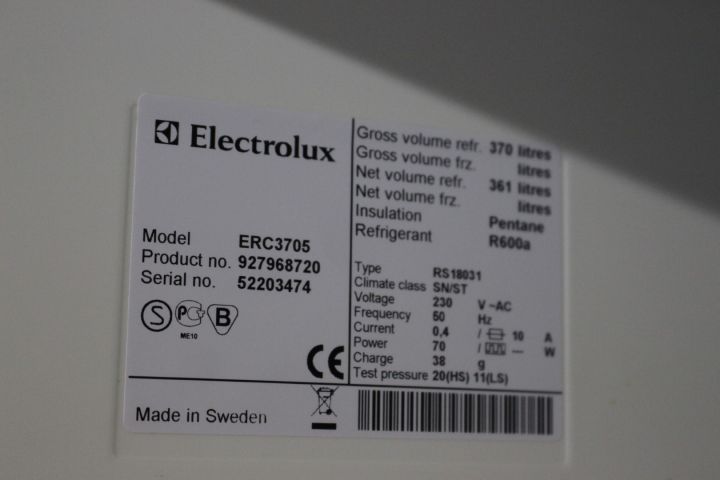 595843-3 Refrigerator and freezer, Electrolux, Electro Helios
