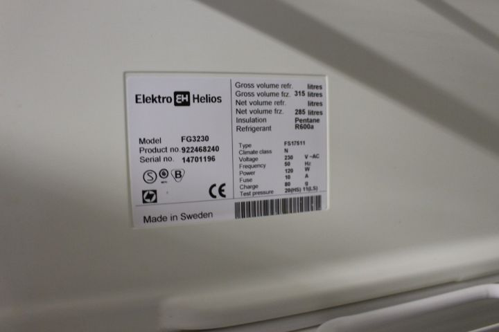 595843-6 Refrigerator and freezer, Electrolux, Electro Helios