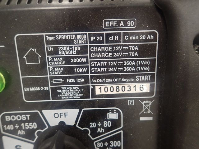 577828-5 Battery charger with starter Telwin Sprinter 6000