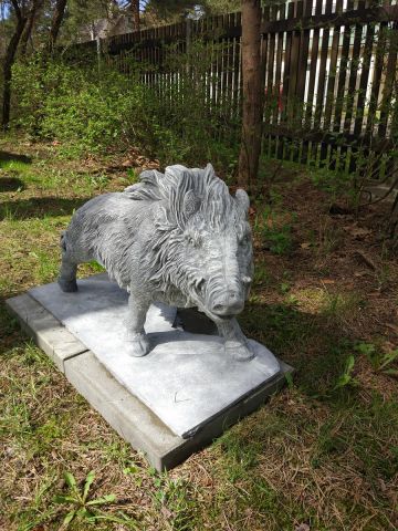 598058-2 Wild Boar Sculpture