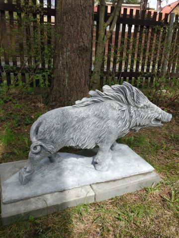 598058-4 Wild Boar Sculpture
