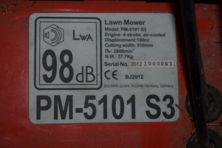 598083-4 Dolmar PM-5101 S3 gasoline lawn mower