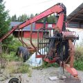595673-1 Timmertrailer med kran Patruuna 55