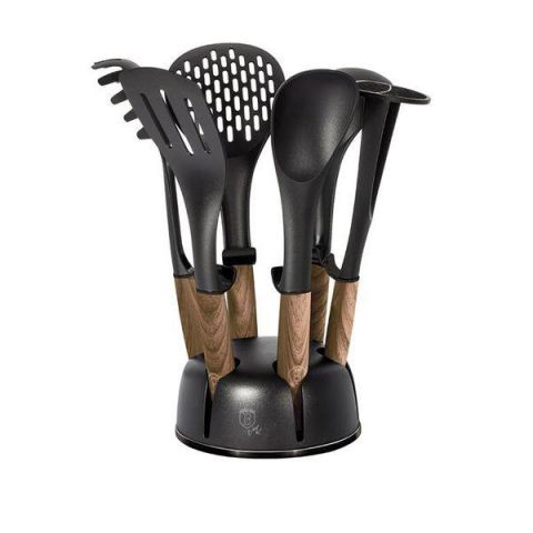 598645-1 Kitchen utensils, Berlinger Haus Ebony Maple Collection 7 parts
