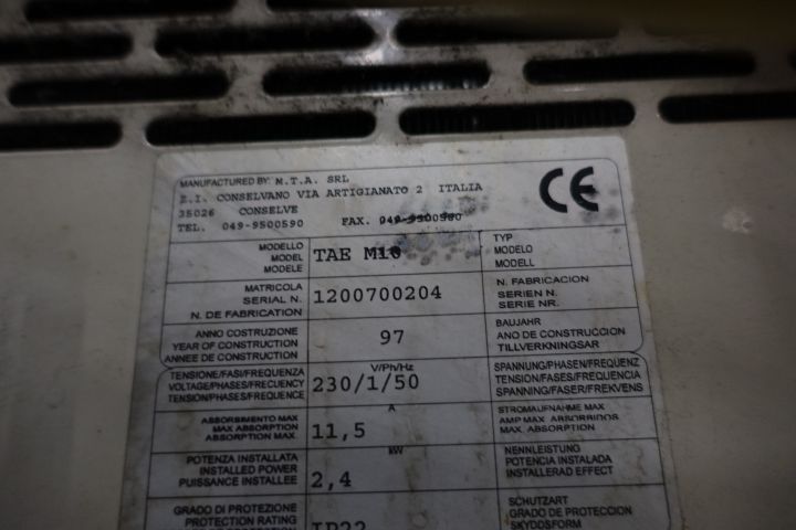 601260-2 Cooling unit Brand MTA model TAE M10