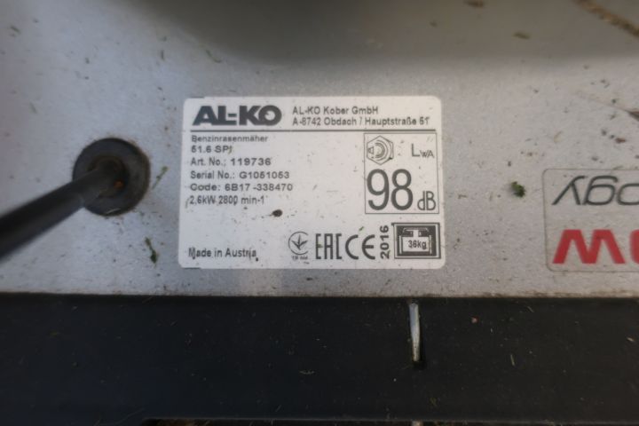 580948-10 Lawn mower, AL-KO 675iS start-up