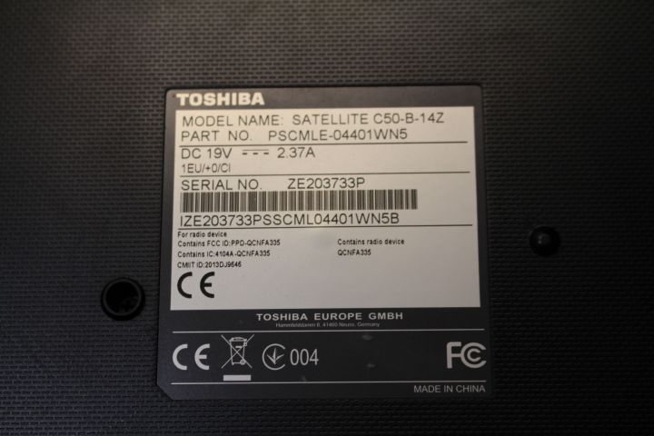 551069-7 Laptop Toshiba Satellite C50-B-14Z