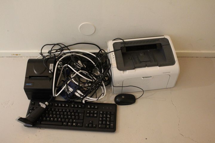 551114-1 HP LaserJet Pro M12w Printer and Receipt Printer, etc.