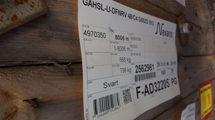 597716-5 Fiber cable GAHSL-U-DFNRV 48 / C4 G652D S12