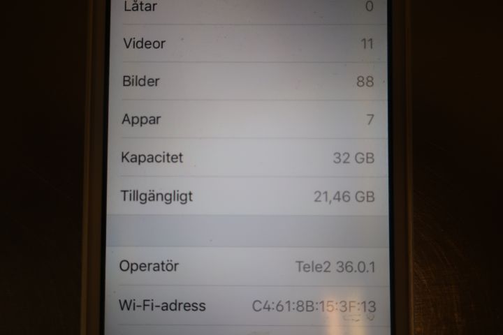 581039-7 Smartphone, Iphone SE 32gb