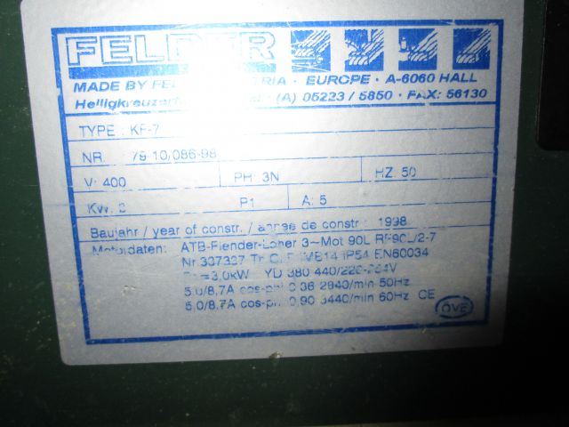 527534-9 Justersaw / cutter Felder KF series 7