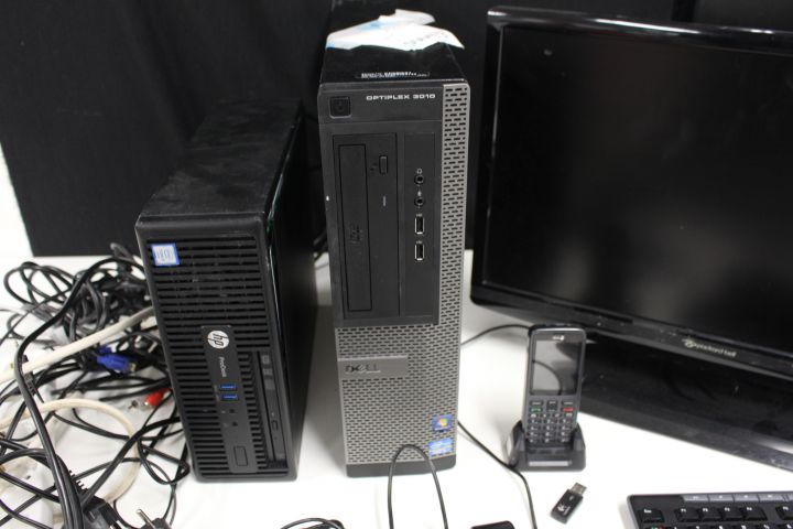 550479-7 Computer packages - HP Prodesk and Dell Optiplex 3010 with 3 screens etc.
