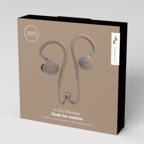 605117-3 Jays m-Six Wireless Bluetooth Headset Sand