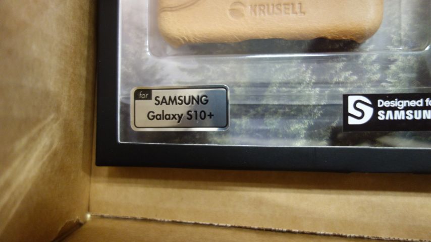 605204-3 10 st Krusell Sunne Skal i läder för Galaxy S10 Plus Brun