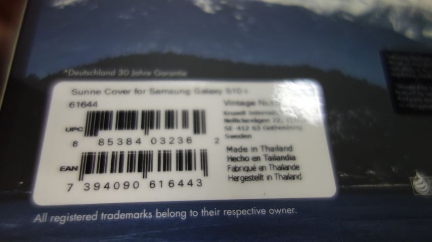 605204-4 10 st Krusell Sunne Skal i läder för Galaxy S10 Plus Brun
