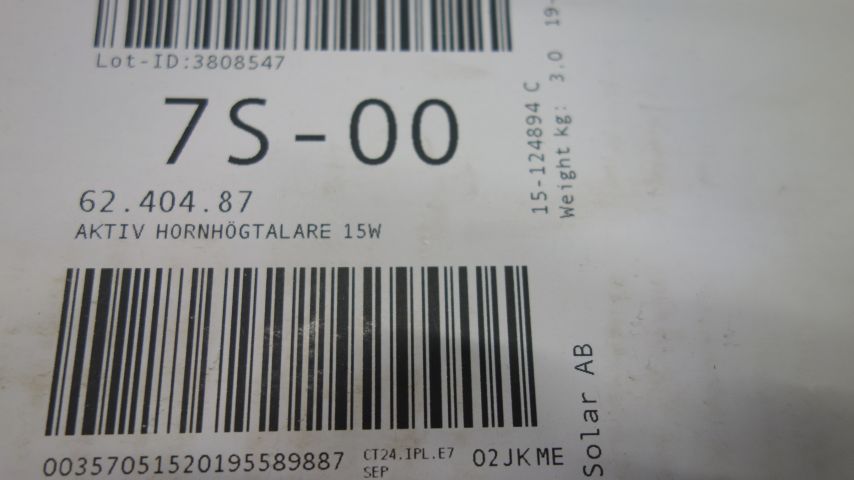 605356-3 Active Horn Speaker Bosch 15W