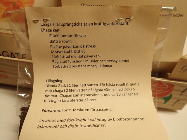 606133-3 16 bag Chagate at 40g.