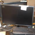 550184-2 Computer screen 2 Samsung S24E650 with keyboard and computer mouse