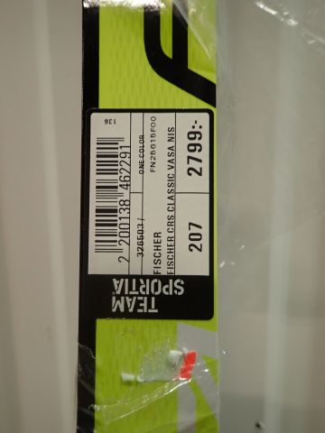 576009-2 Längdskidor Fischer CRS Classic Vasa NIS, längd: 207 cm
