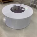 560153-1 Coffee table white high gloss, diam 80 cm - new in cardboard box