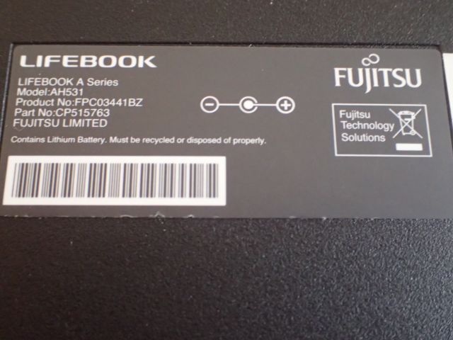 520036-9 Fujitsu Lifebook AH531