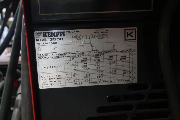581079-8 Welding, Kemppi PSS3500 / TU20 / WU10