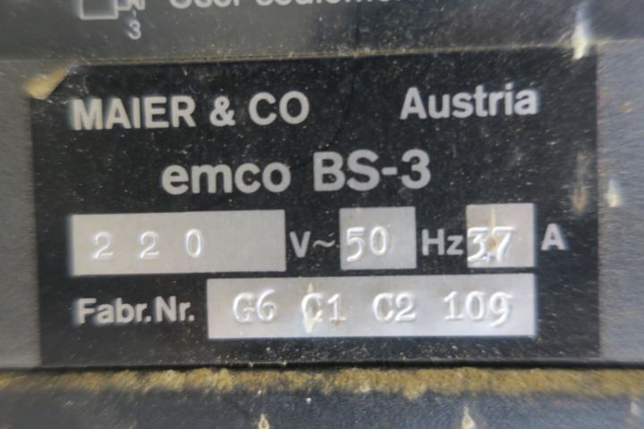 596216-5 Bandsåg Emco BS 3 Woodworker #uppdaterad text#