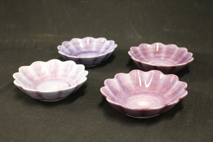 602938-4 Oyster bowl Mateus purple 4 pcs