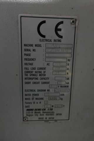 581123-23 CNC Lathe, MORI SEIKI NL 2500 SY / 700