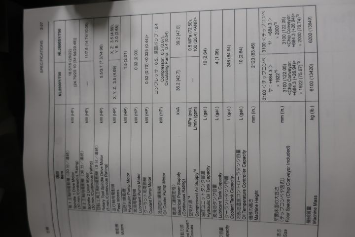 581123-27 CNC Lathe, MORI SEIKI NL 2500 SY / 700