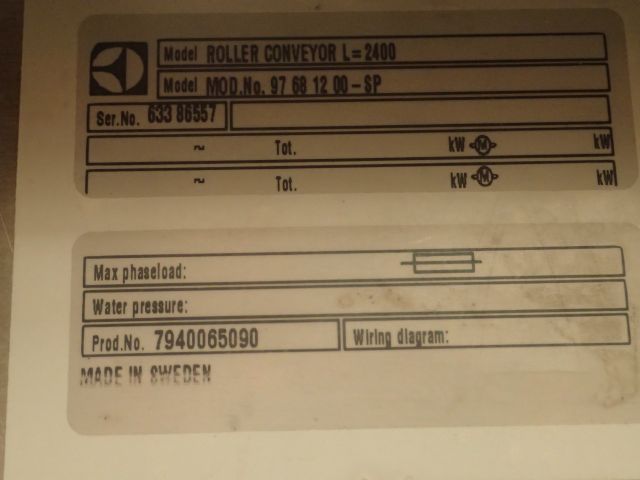 520043-4 Runway for industrial dishwasher