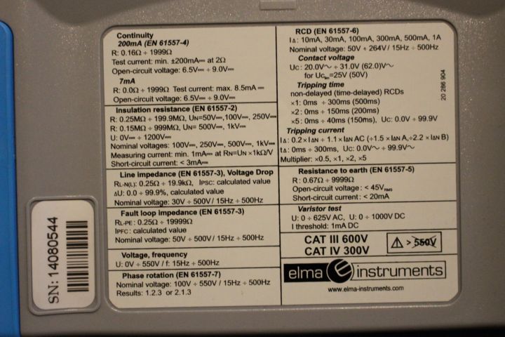 610597-3 Test instrument Meterel Eurotest Mi3101