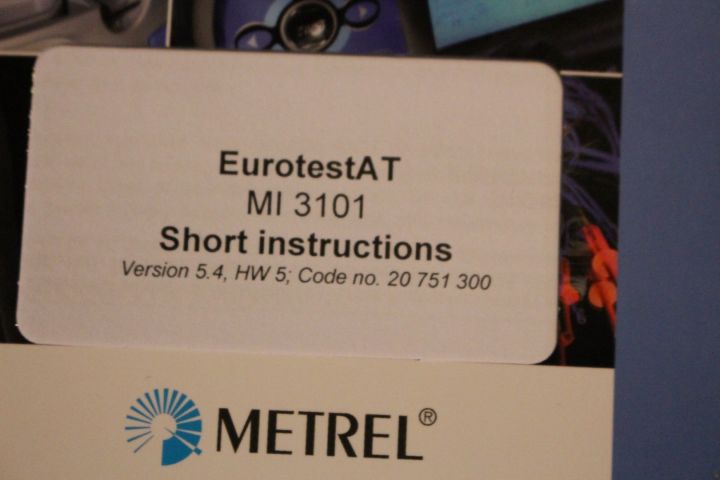 610597-4 Test instrument Meterel Eurotest Mi3101