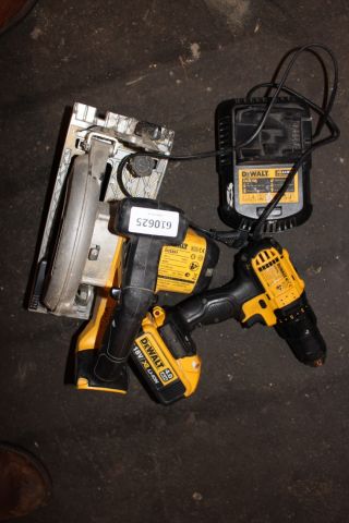 610625-1 Electric weight 2 pcs DeWalt, circular saw, screwdriver