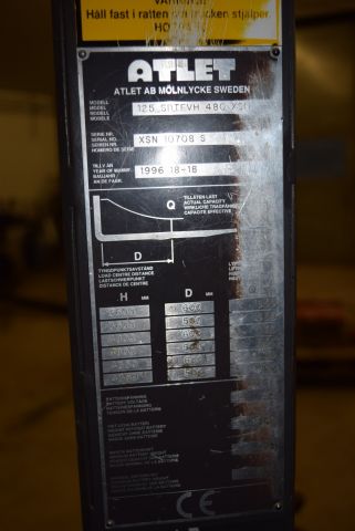 571916-8 125 SDTFVH (1250 kg / 10106h) - 1996 - defective batteries