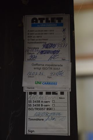 571916-11 125 SDTFVH (1250 kg / 10106h) - 1996 - defective batteries